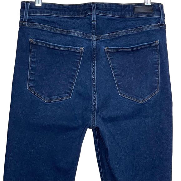 Abercrombie & Fitch The Super Skinny High Rise Jeans Dark Blue Size 29 8L 8 Long - Picture 6 of 8